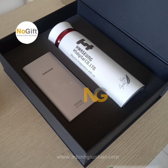 Set quà ly nước giữ nhiệt in logo theo yêu cầu Set quà ly nước giữ nhiệt in logo theo yêu cầu
