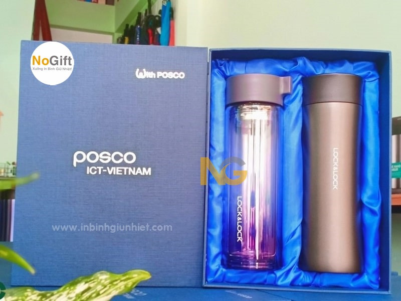 Set quà tặng bình giữ nhiệt in logo thương hiệu cao cấp Set quà tặng bình giữ nhiệt in logo thương hiệu cao cấp