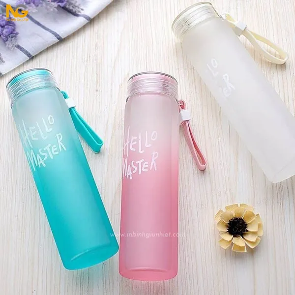 Bình thủy tinh đựng nước Hello Master 500ml