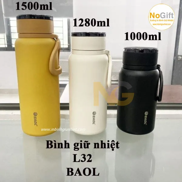 Bình giữ nhiệt in logo Blao 1500ml