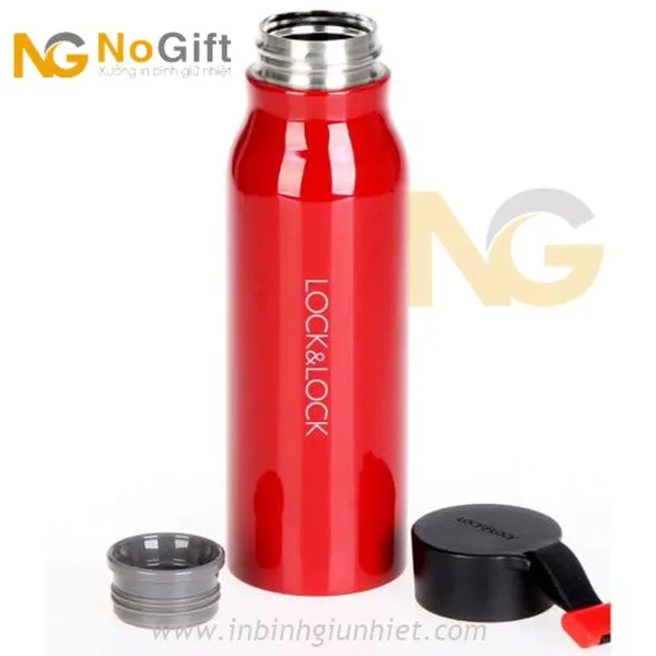 Bình Giữ Nhiệt Lock&Lock Name Tumbler LHC4125R 500ml- Màu đỏ