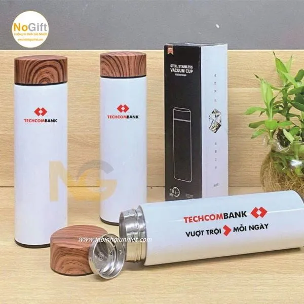Bình giữ nhiệt in logo Techcombank 500ml