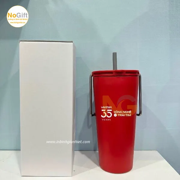 Ly giữ nhiệt in logo Viettel 540ml