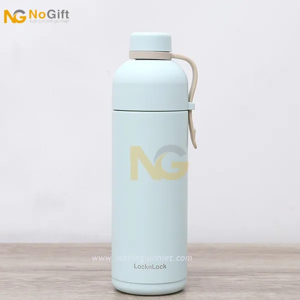Bình Giữ Nhiệt Lock&Lock Belt Bottle 490ml LHC4267MIT- Màu Xanh