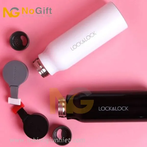Bình Giữ Nhiệt Lock&Lock Name Tumbler LHC4125B 500ml- Màu trắng