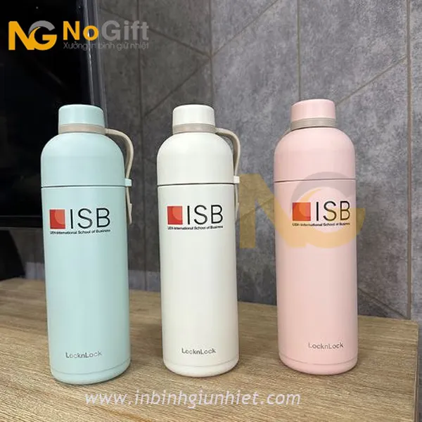 Bình Giữ Nhiệt Lock&Lock Belt Bottle 490ml LHC4267WHI- Màu Trắng