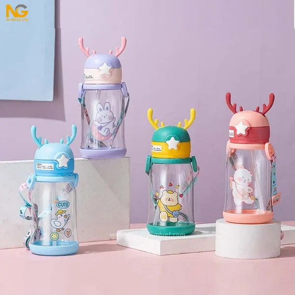 Bình đựng nước nhựa sừng hươu 600ml