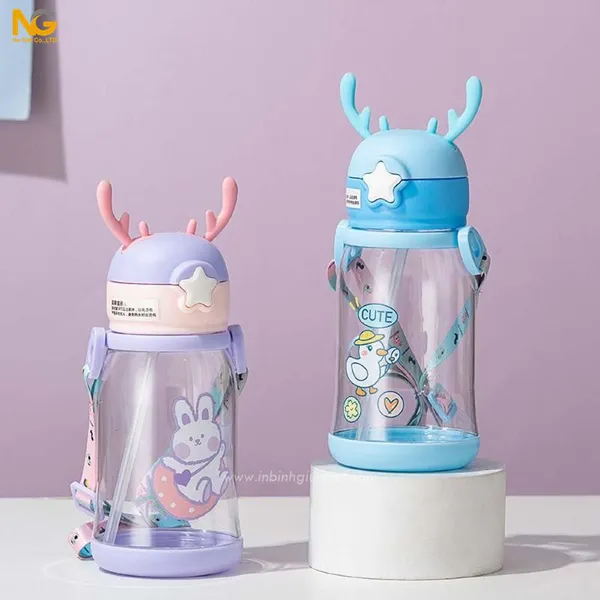 Bình đựng nước nhựa sừng hươu 600ml