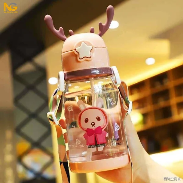 Bình đựng nước nhựa sừng hươu 600ml