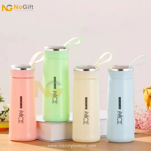 Bình nước nhựa lõi thủy tinh 400ml