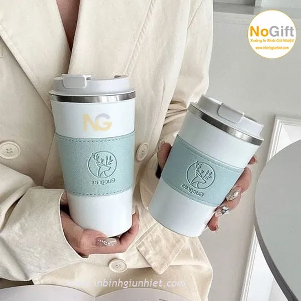 Ly Giữ Nhiệt bọc da in khắc logo 300ml 510ml