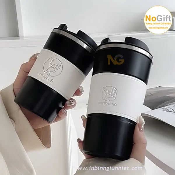 Ly Giữ Nhiệt bọc da in khắc logo 300ml 510ml