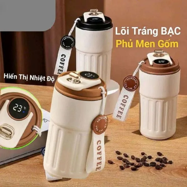 Ly Giữ Nhiệt Thông Minh 450ml – Đẹp, Bền, Hiển Thị Nhiệt Độ