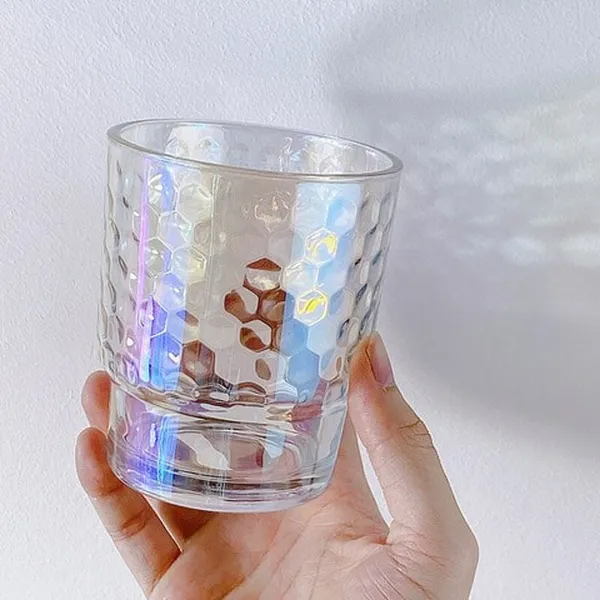 Ly thủy tinh giữ nhiệt màu cầu vòng