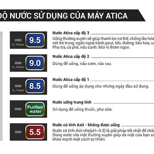 Máy điện giải Ion kiềm Atica ECO