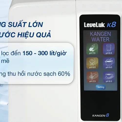 Máy điện giải Ion kiềm Kangen LeveLuk® K8