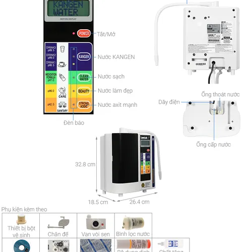Máy điện giải Ion kiềm Kangen LeveLuk® SD 501