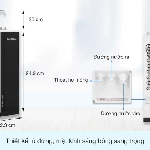 Máy lọc nước RO nóng nguội lạnh Daikiosan DXW-32709H 9 lõi