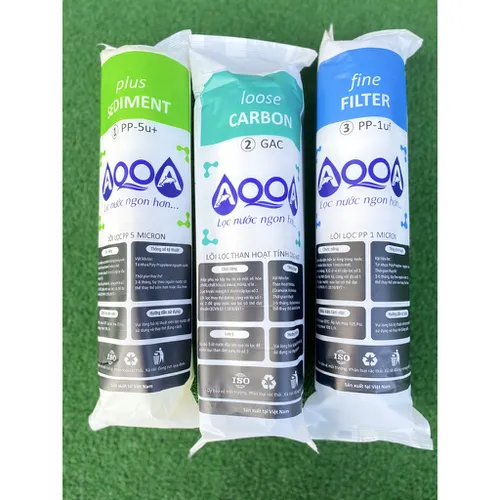 Bộ 3 lõi lọc thô Aqua 123