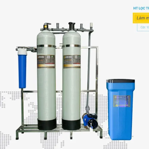 HỆ THỐNG LỌC NƯỚC TỔNG GIA ĐÌNH 2 CỘT COMPOSITE VAN TAY 1000LH