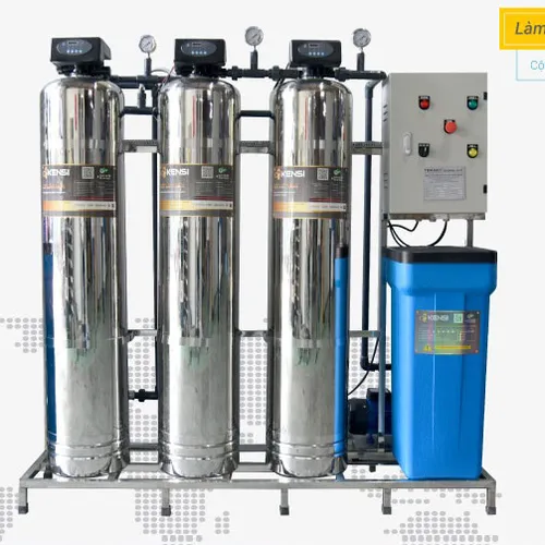 HỆ THỐNG LỌC NƯỚC TỔNG LÀM MỀM 3 CỘT INOX VAN TỰ ĐỘNG 1500LH