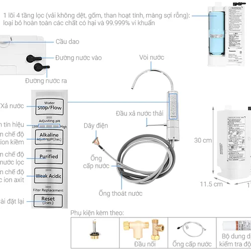 Máy điện giải Ion kiềm Panasonic TK-AB50