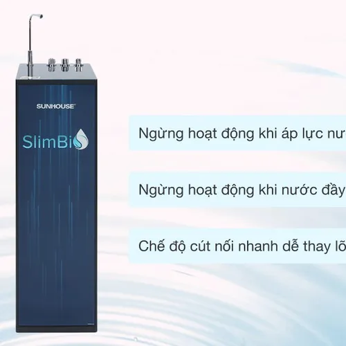 Máy lọc nước RO nóng nguội lạnh Sunhouse SHA76213CK 10 lõi