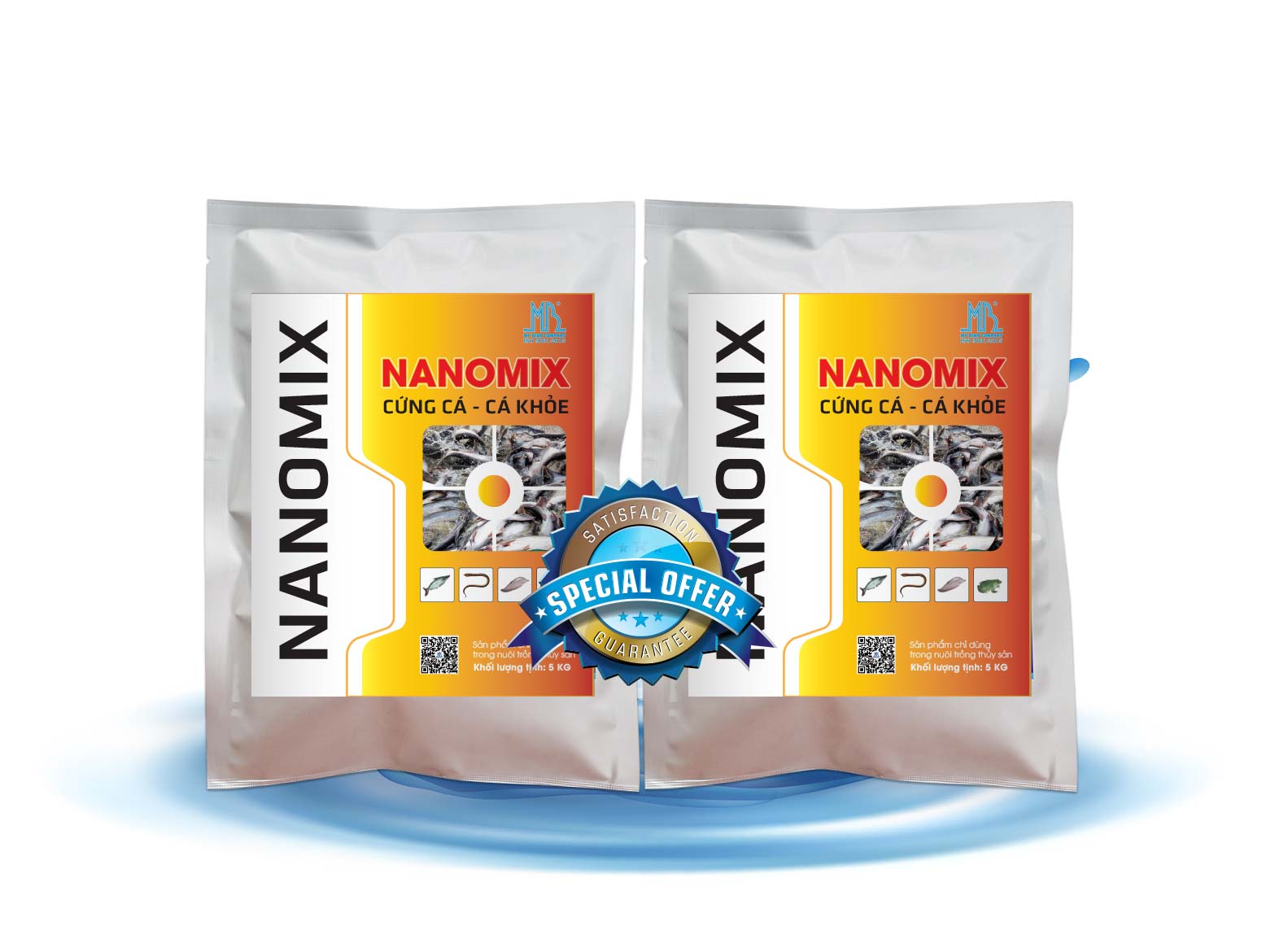 NANOMIX khoáng đa vi lượng chống sốc dành cho cá, cứng cá, cá khỏe