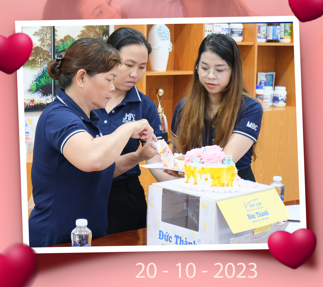 Các chị em cùng nhau chia sẻ bánh kem