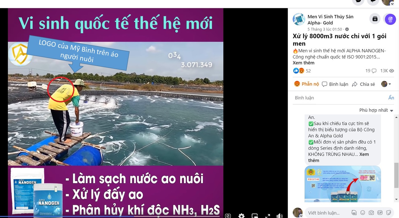 Sản phẩm gây hiểu lầm về hiệu quả sử dụng Alpha Nanogen đăng 01:50 ngày 05/03/2023 Sản phẩm gây hiểu lầm về hiệu quả sử dụng Alpha Nanogen đăng 01:50 ngày 05/03/2023