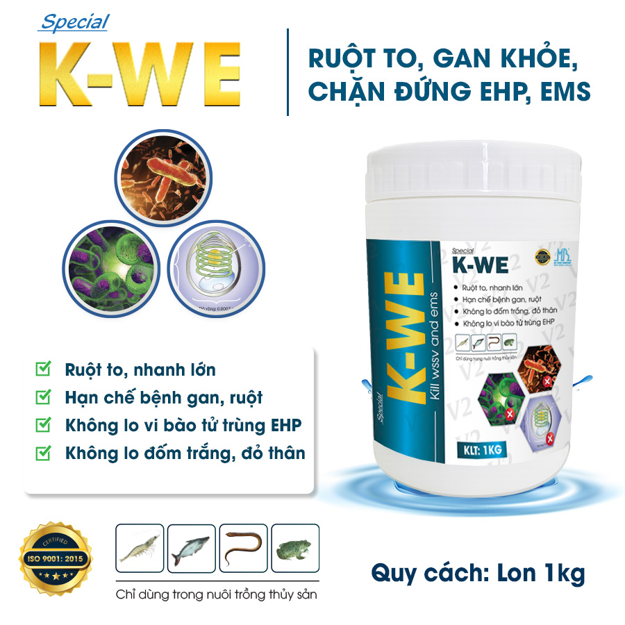 K-WE (Special): Giúp Ruột To Nhanh Lớn, Gan Khỏe, Chặn Đứng EHP, EMS