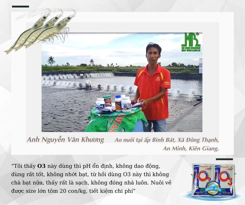 O3 men vi sinh xử lý nước ao tôm O3 men vi sinh xử lý nước ao tôm