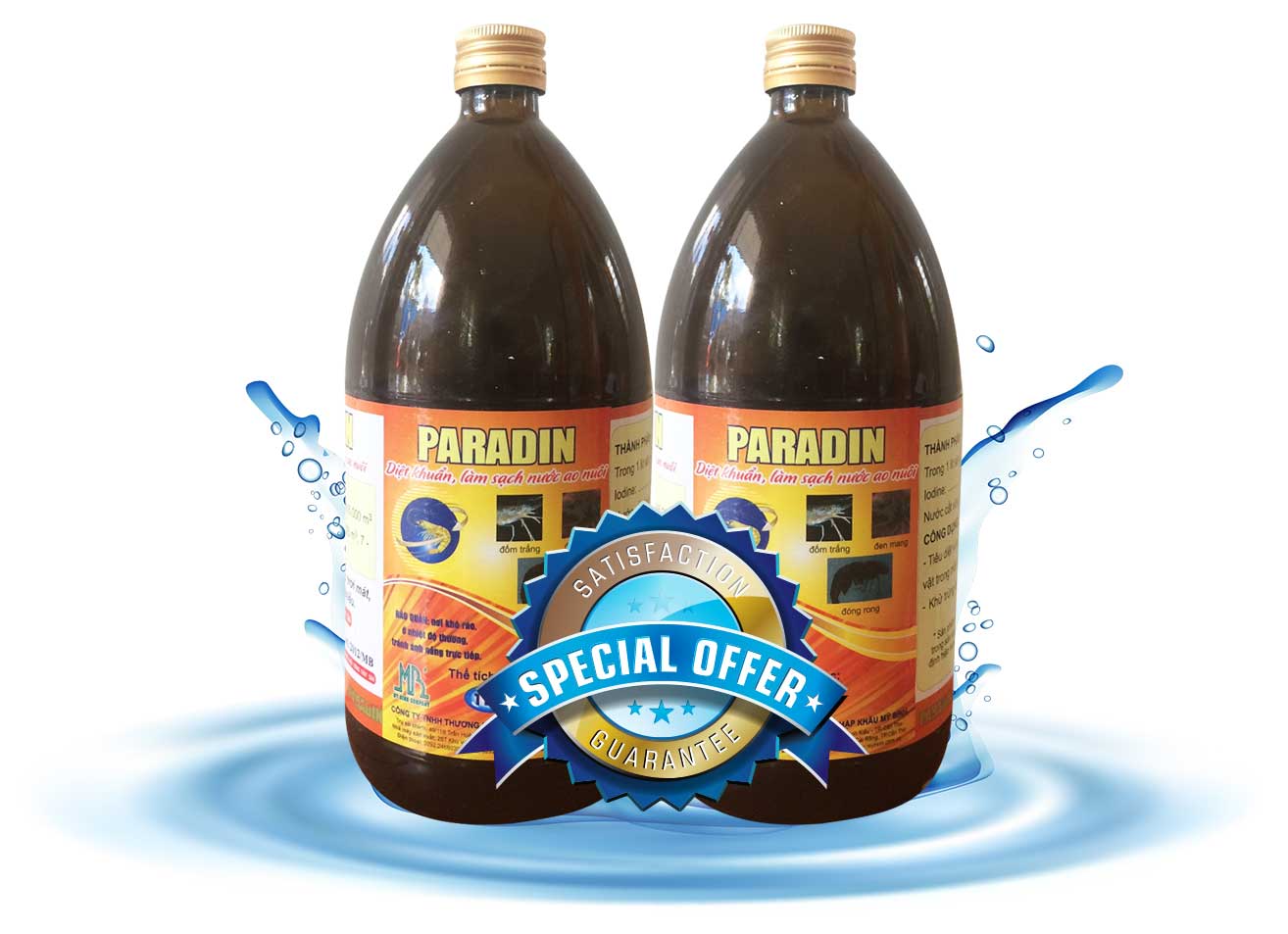 PARADIN, thuốc diệt khuẩn ao tôm PARADIN, thuốc diệt khuẩn ao tôm