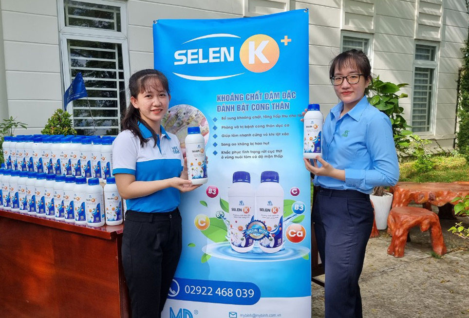 Selen K+ khoáng ăn đậm đặc cho tôm