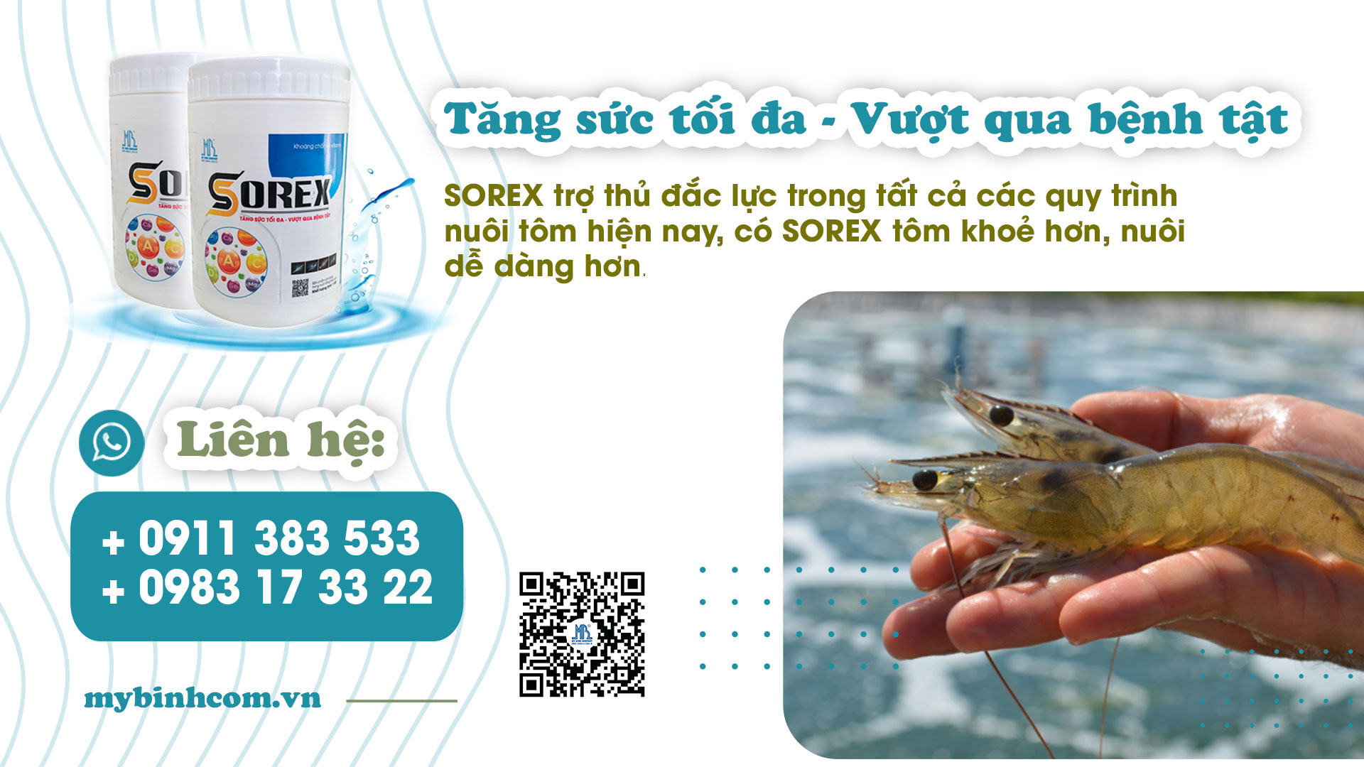Giúp tăng cường sức khỏe vượt trội cho tôm nuôi, giảm strees, hiệu quả phòng ngừa cũng như điều trị các bệnh trên tôm như: cong thân đục cơ, hoại tử cơ, chết cơ có hao lát đát, tôm lột không cứng vỏ, rớt cục thịt.