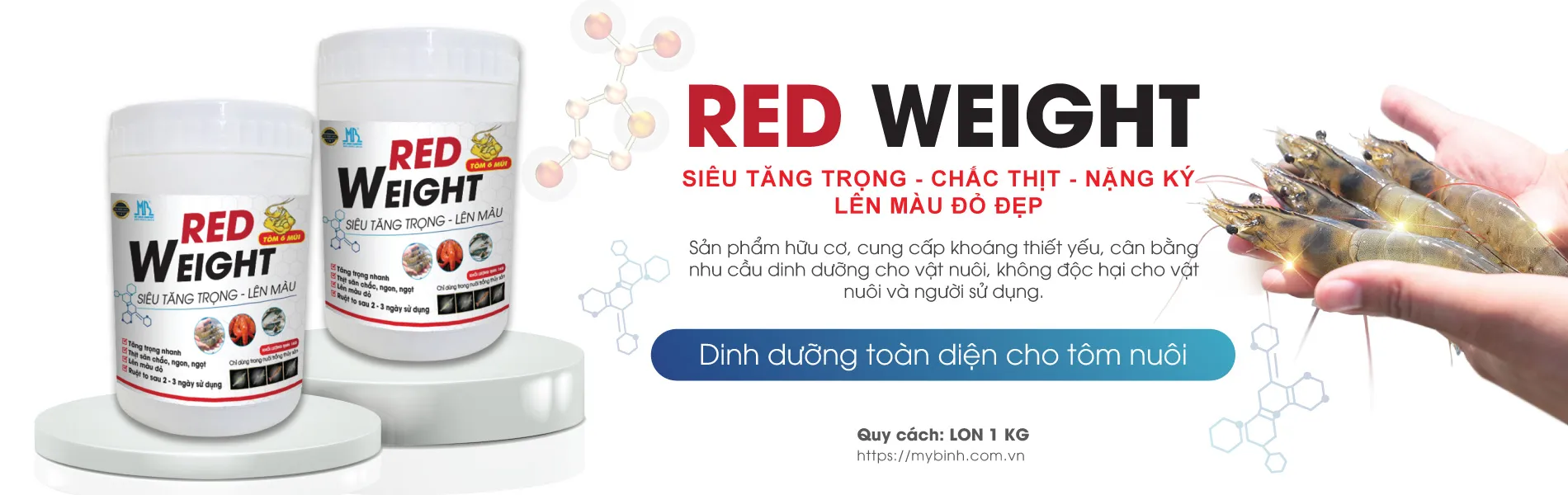 RED WEIGHT dinh dưỡng toàn diện cho tôm nuôi