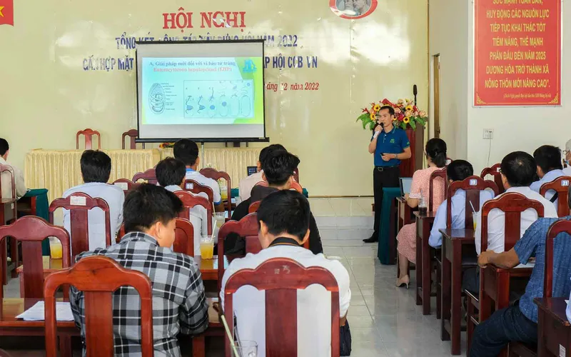 Hội thảo chuyên đề “Nguyên nhân, giải pháp phòng bệnh đốm trắng và bệnh vi bào tử trùng (EHP) trên tôm nuôi”