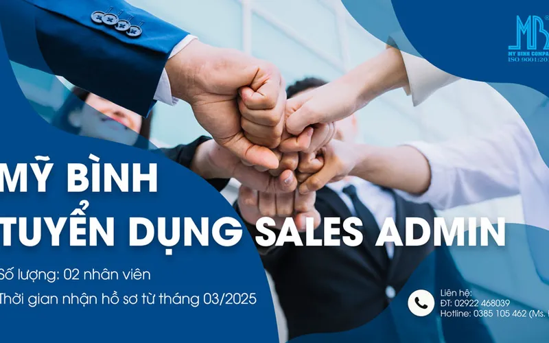 Mỹ Bình tuyển dụng nhân viên Sale Admin