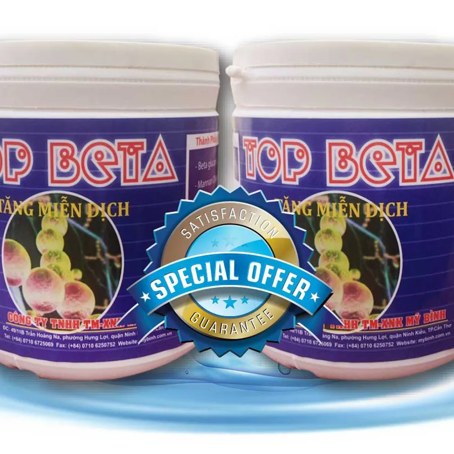TOP BETA - Tăng miễn dịch cho tôm, chống sốc cho tôm, hỗ trợ tiêu hóa