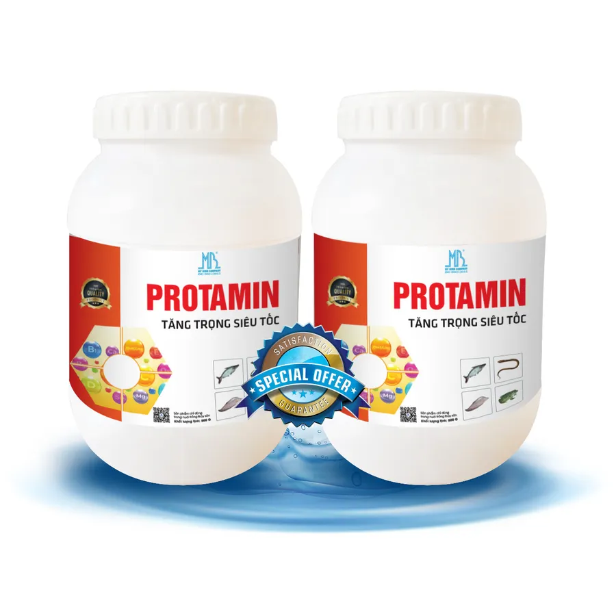 PROTAMIN khoáng cho ăn, cung cấp vitamin và axit amin cần thiết cho cá, lươn, ếch