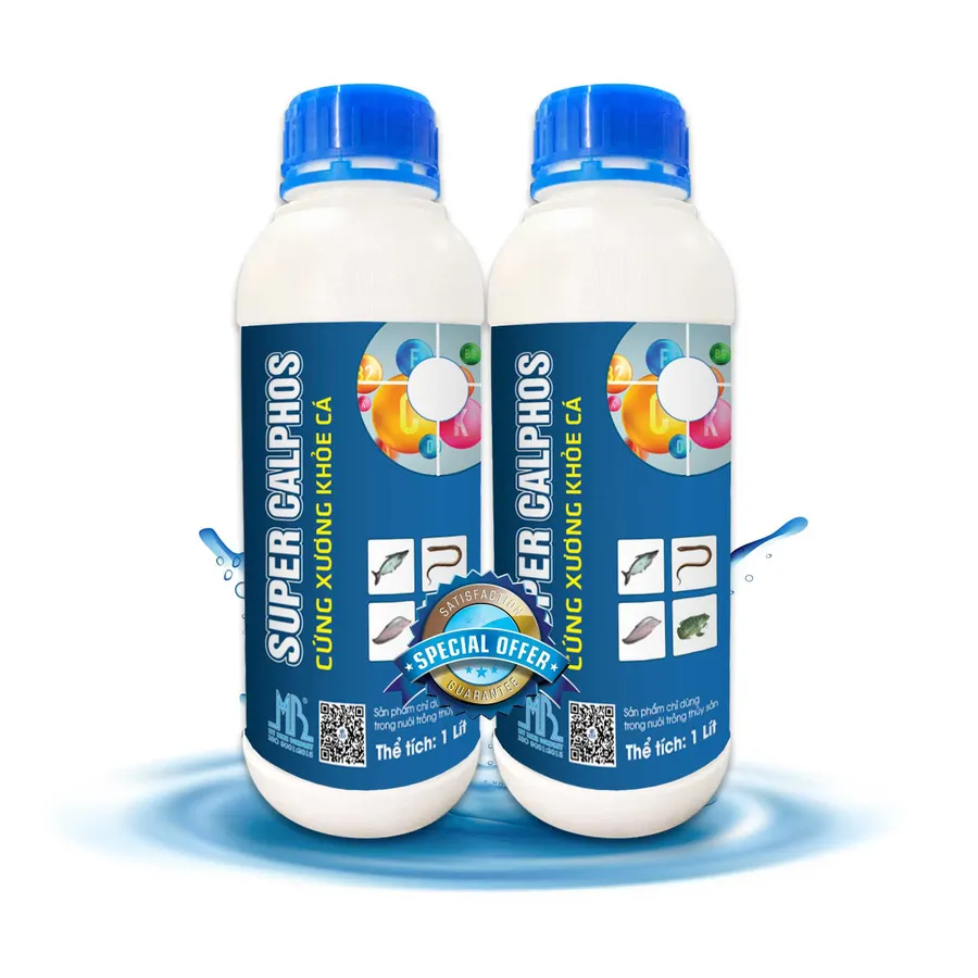 SUPER CALPHOS - Bổ sung khoáng chất đậm đặc, giúp cứng xương khỏe cá