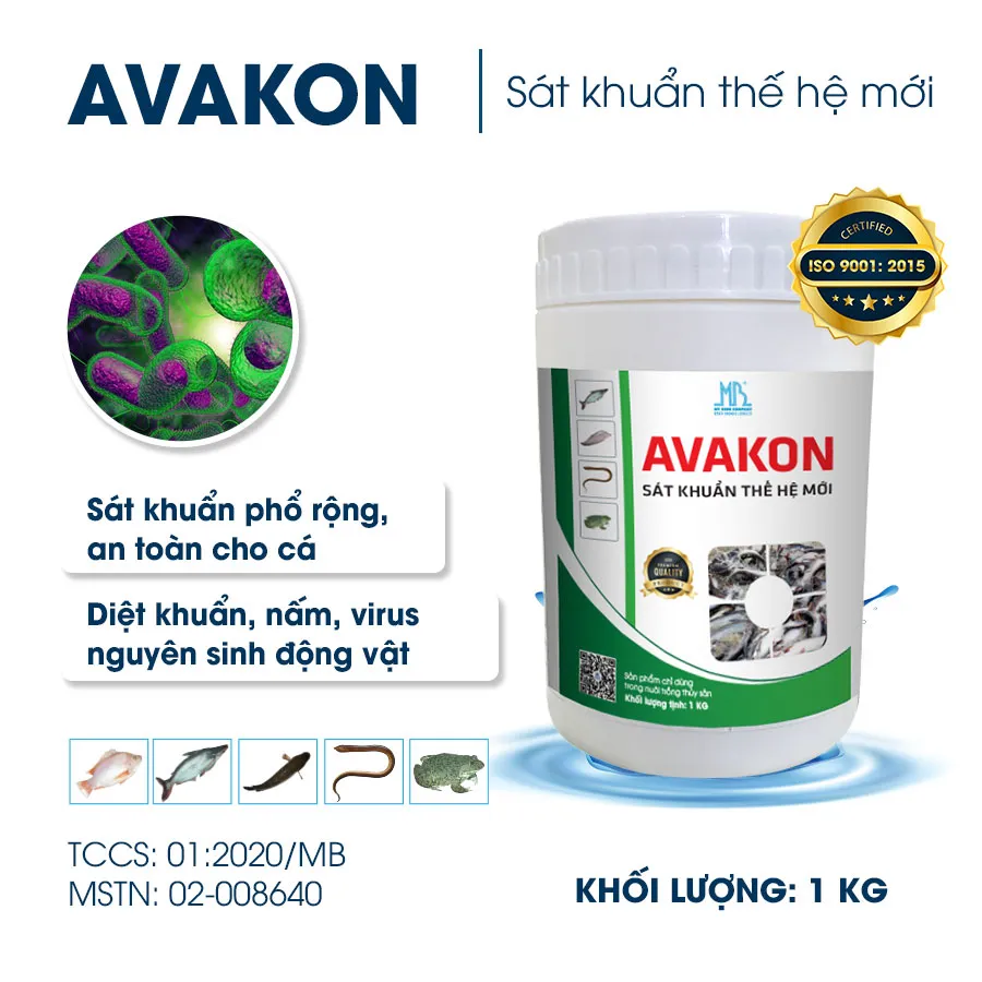 AVAKON - Diệt khuẩn an toàn hiệu quả cho cá