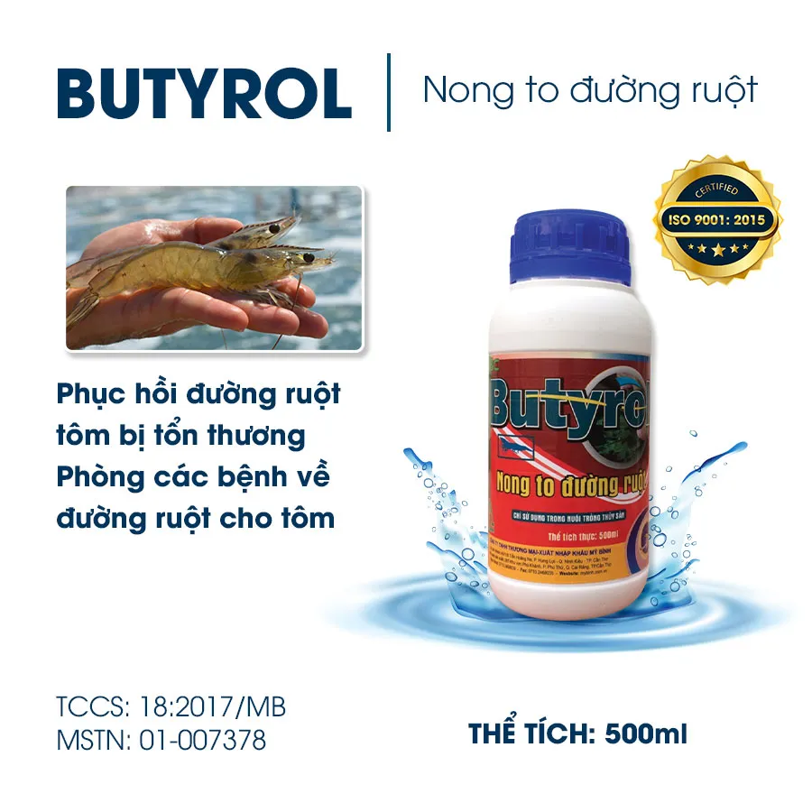 BUTYROL - Nong to đường ruột tôm