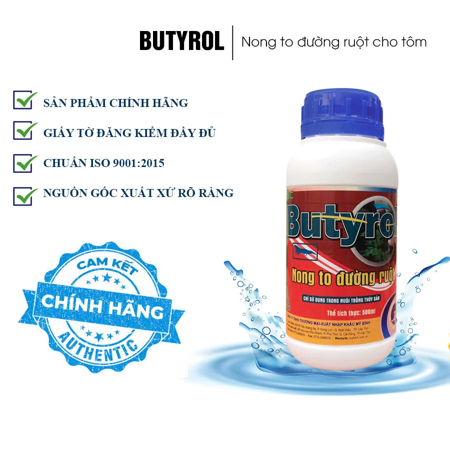 BUTYROL - Nong to đường ruột tôm