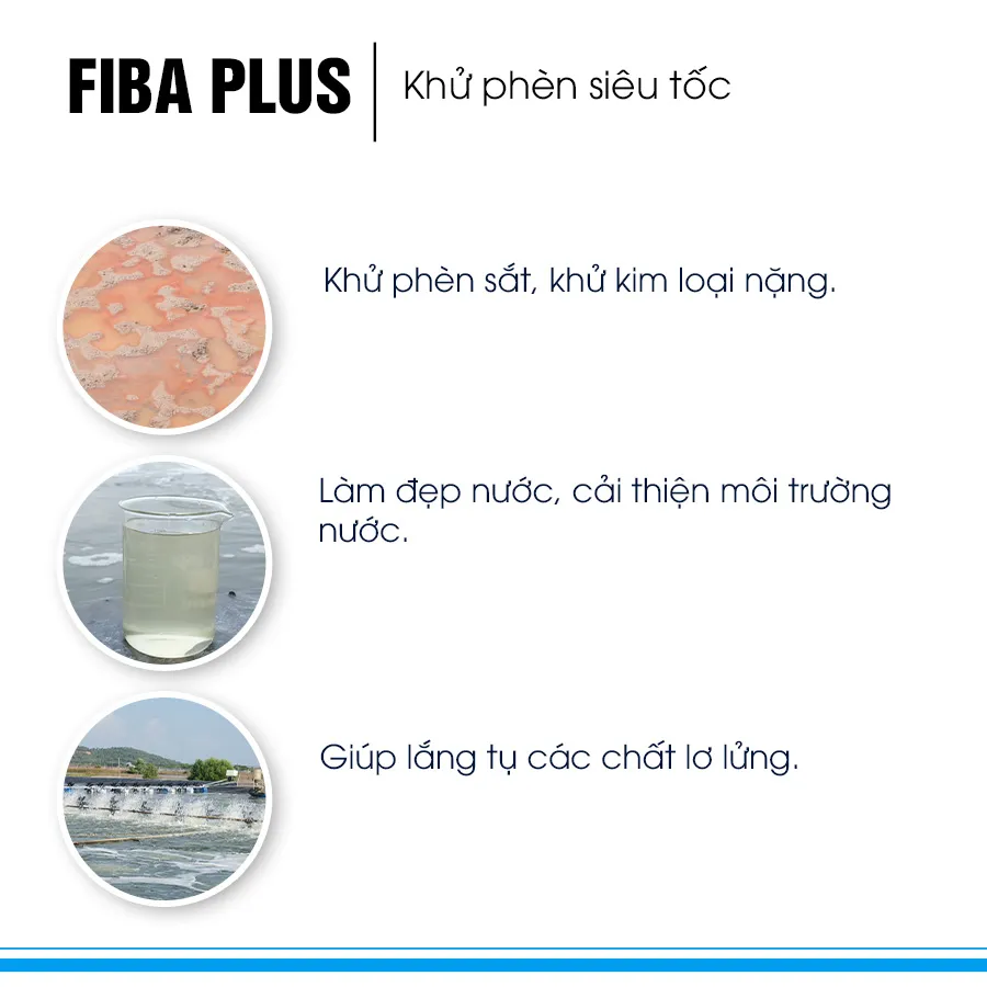 FIBA PLUS - Khử phèn siêu tốc cho ao tôm