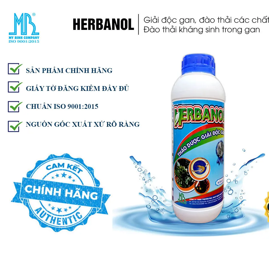 HERBANOL - Thảo dược giải độc gan cho tôm