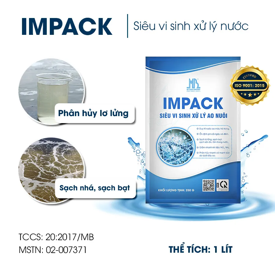 IMPACK – Siêu vi sinh xử lý nước ao tôm