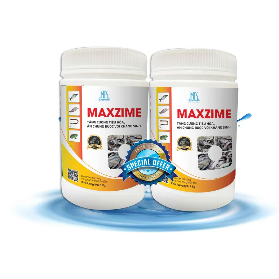 MAXZIME - Enzyme đậm đặc cho cá dùng chung với kháng sinh