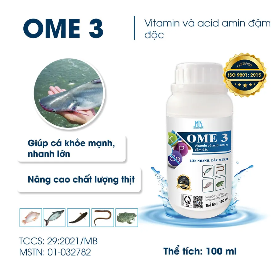 OME-3 giúp cá lớn nhanh, dày mình chắc thịt nặng ký