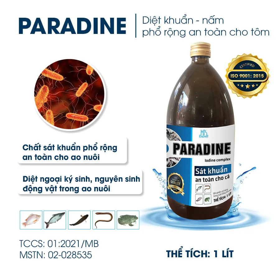 PARADINE - Sát khuẩn an toàn cho cá